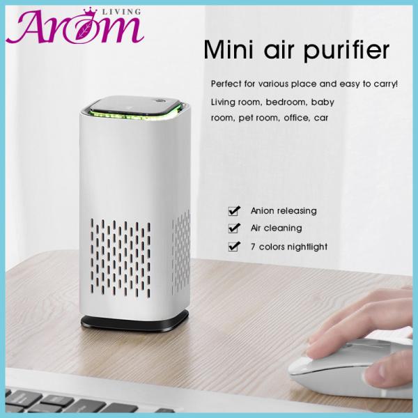 ABS branco USB que carrega o mini purificador do ar