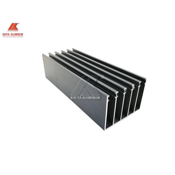 Alloy Sliding Door Profile Aluminium Window Extrusions Black Powder Coating