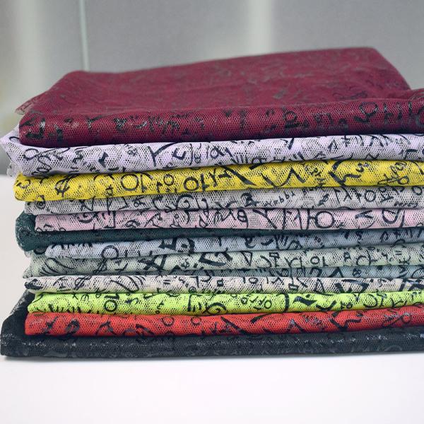 Ronzing Printed Mesh 100% Polyester Soft Tulle Fabric