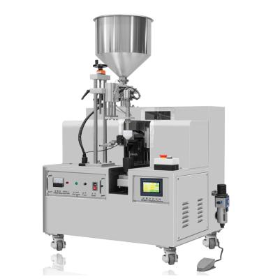 Máquina de selagem de tubo de plástico semiautomática ultrassônica emulsão cosmética laminada