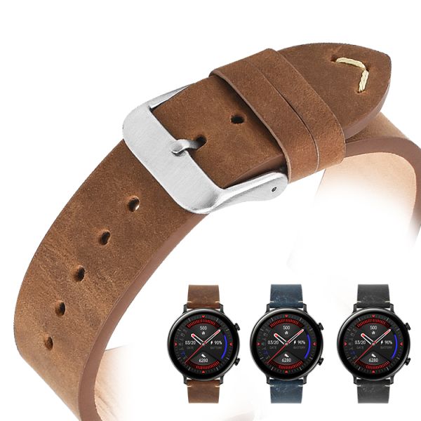 Quick-release Two-piece Leather Strap