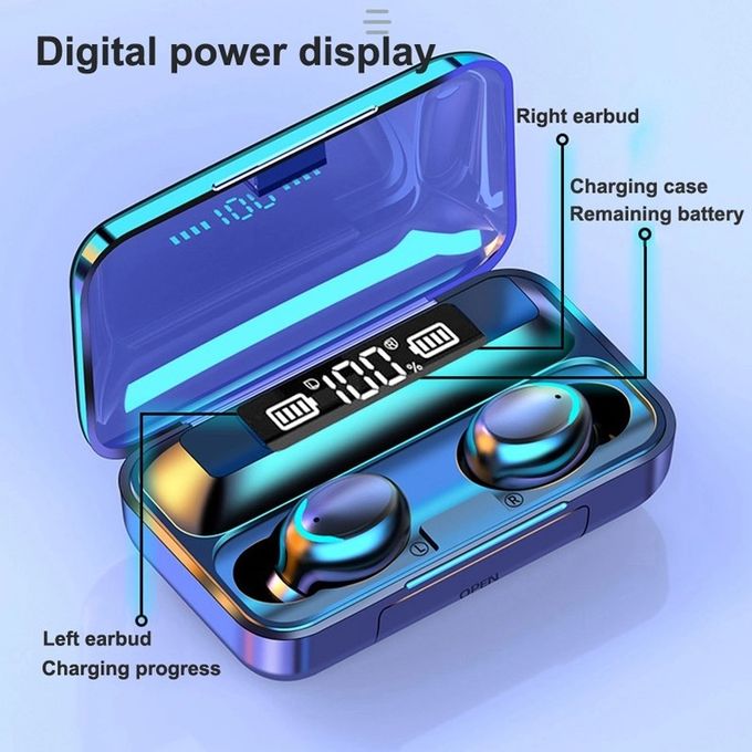 2200mAh TWS Bluetooth Earbuds 5,0 IPX7 делают мини шлемофоны водостойким Bluetooth