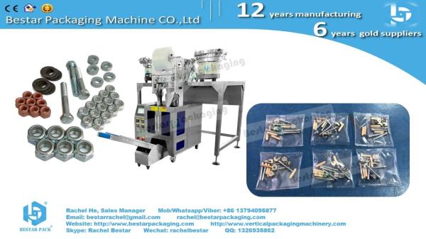 Screw nails bolts nuts automatic counting and mix pouch packing machine