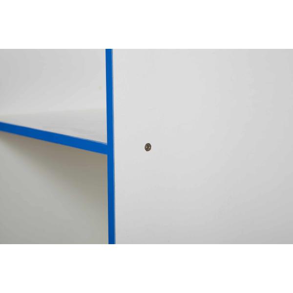 Three Tier Kids Playroom Furniture Storage Cabinet Book Storage With Caster Wheels