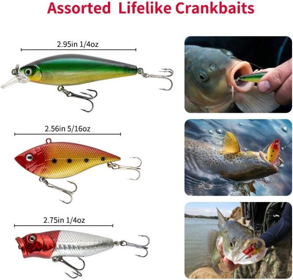 Freshwater Fishing Lure Kit Bait Bass Fishing Trout Lure Salmon Fishing Accessories
