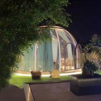 Chambre de soleil mini personnalisée Tente de dôme en verre Glamping Dome maison Chambre de soleil