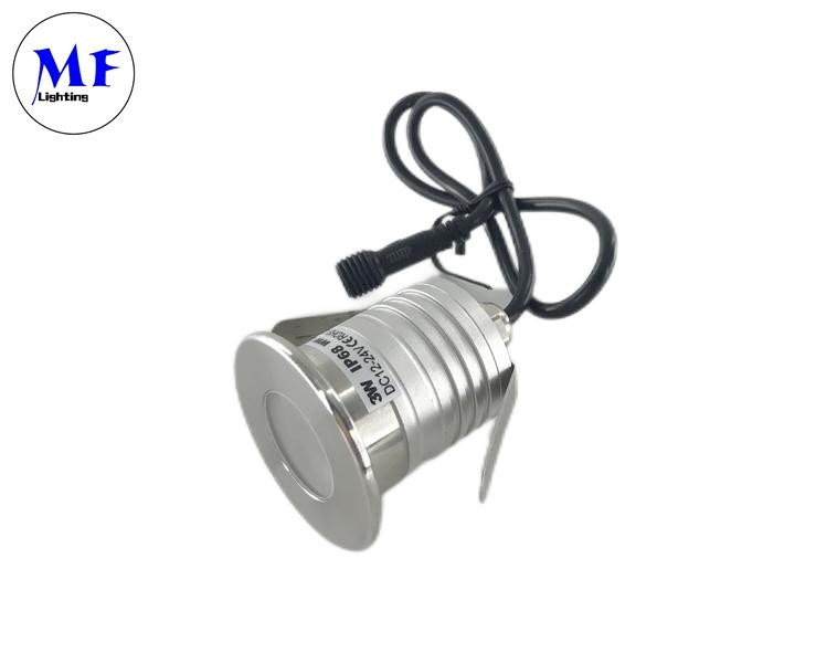 3W DC12-24V IP67 Садовый полный свет водонепроницаемый 280lm Подводная 45 угол луча Внешний