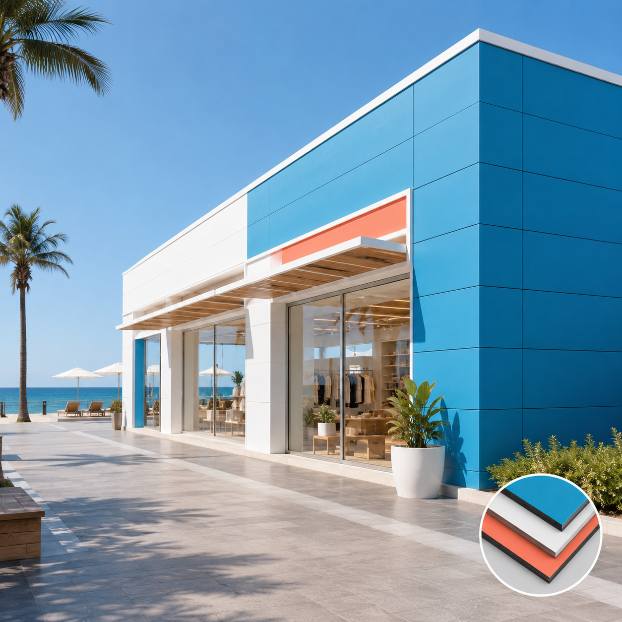 Exterior HPL Compact Laminate Wall Panels Outdoor Grade Phenolic Resin Cladding Panels