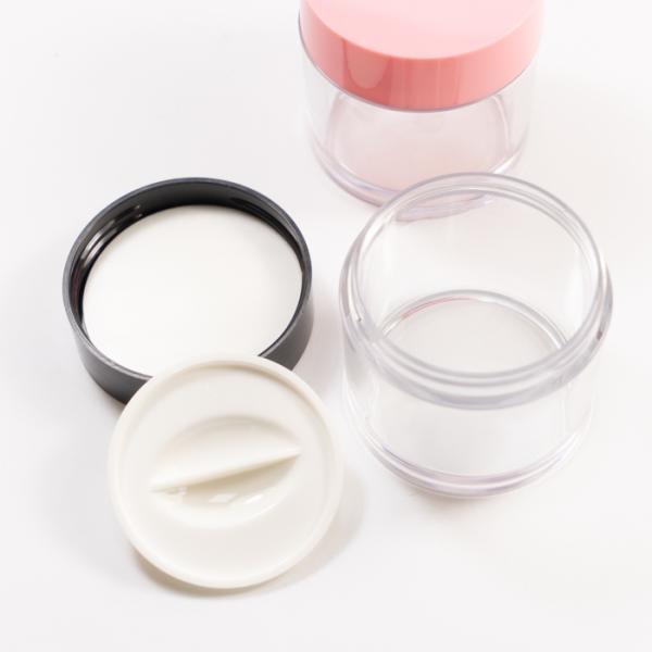 Recycled Single Wall 30g PCR PET Plastic Jars With Lid