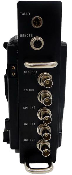 Anton Bauer style Gold Mount Adaptor & OB-van Base station for EFP HD-SDI to fiber converter
