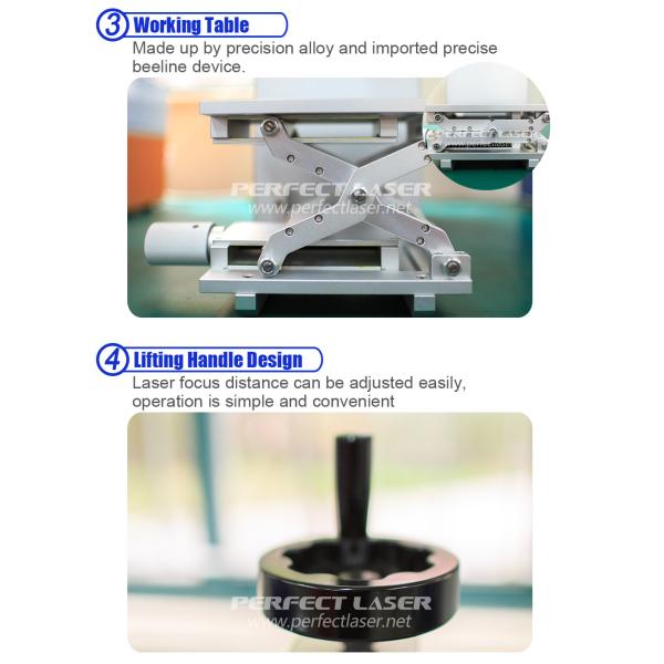 машина маркировки лазера волокна 0.95мДж 40 охлаженный воздух переключателя микрона 110×110мм пластиковый