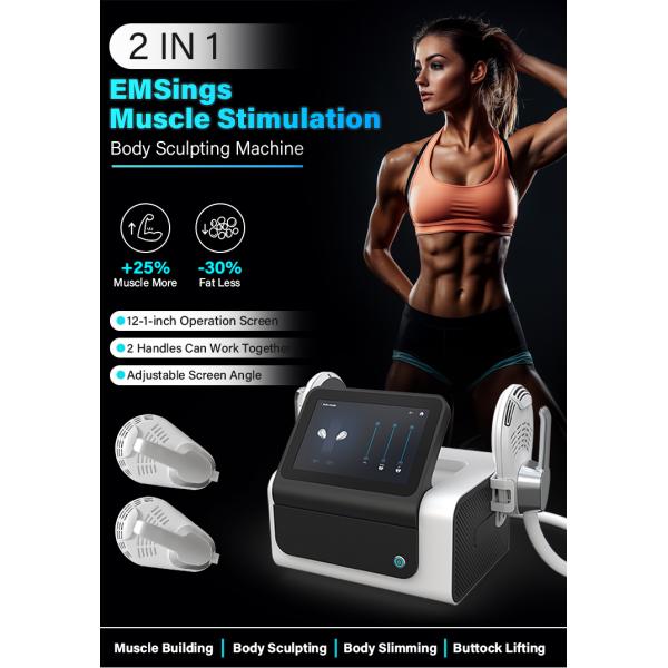 Portable 2 Handles Skin Firming Emssing Body-sculpting Machine