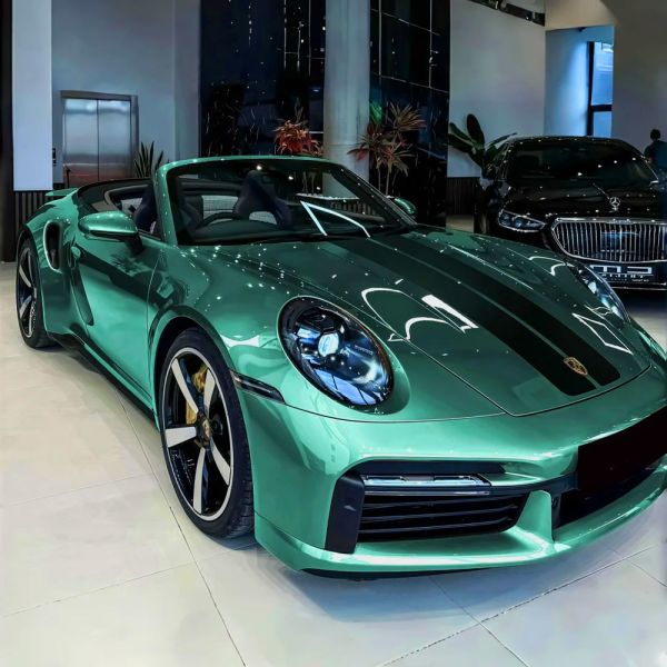 Chrome Wrap Metal Emerald Green 8.0mil TPU PPF For Matte Paint Auto Protective Film
