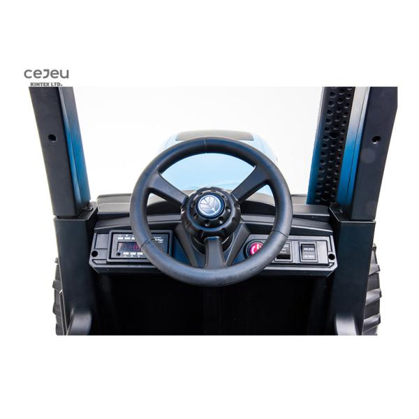 Езда 6 Km/Hr пластиковая на езде Голландии T7 трактора новой голубой на тракторе и трейлере 28kg