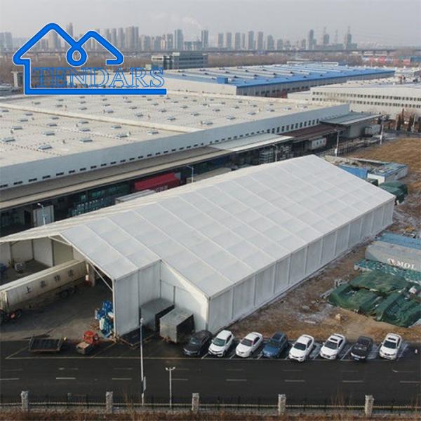 Tenda de armazenamento de armazém de carga pesada pré-fabricada Largo quadro de alumínio abrigo de armazenamento de carga pesada