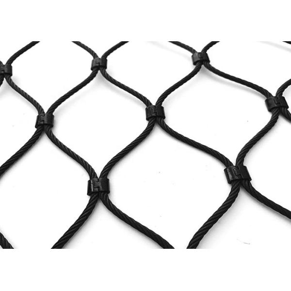 сеть 80x80mm кабеля нержавеющей стали сетки веревочки провода окиси черноты 7x19