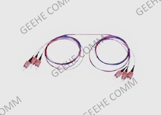 Single Mode 0.9mm Fiber 2X2 FC/APC FBT Coupler Splitter Dual Window