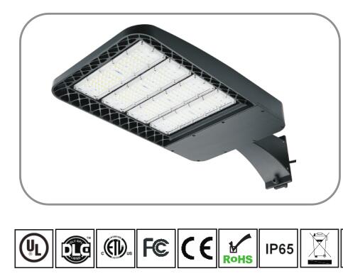 Cold White 6000k 120lm / Watt Led Car Park Light , Led Pole Lights CE Certified