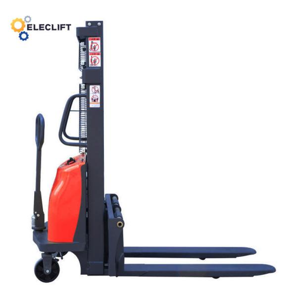 2000kg Semi Electric Pallet Stacker Truck 1400mm Overall Length