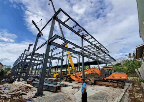 C Purlin Two Story 500kg/㎡ Light Steel Structure Building