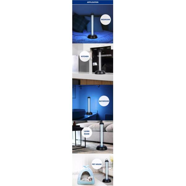 Черные законченные ИП20 уникальные настольные лампы, ультрафиолетовая лампа обеззараживанием 220в