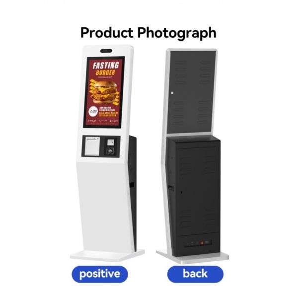 32 Inch Desktop Square Self Service Kiosk Windows 11 Kiosks in Restaurant Ordering Table
