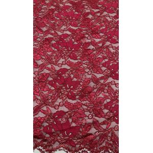 Red Embroidered Lace Fabric Dresses Customized Beauty And Sweet Leafy Customized News Dresses