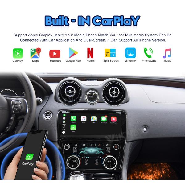 10.25 дюймовый сенсорный стерео для 2009-2018 Jaguar XJ XJL Мультимедийный проигрыватель Стерео Android GPS навигация Carplay