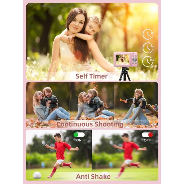 Self Timer 1080P Point And Shoot Camera Lightweight Digital Pocket Camera