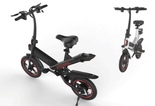 Lightweight Portable Folding Electric Bike 12 Inch Aluminium Alloy Frame
