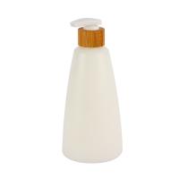 200ml 300ml 500ml 7oz 10oz 16oz Refillable Conical HDPE Lotion Bottle With Natural Bamboo