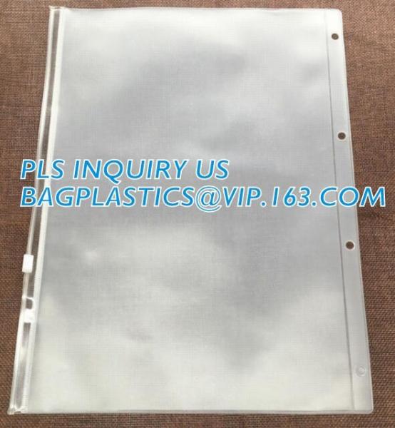 Biodegradable Page Banknotes Postage Stamp Pockets Transparent PVC Money Album Loose-leaf Sheet Holders page bags holder