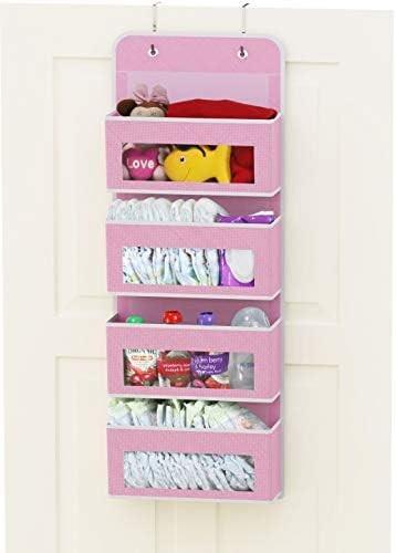 2 Pack Wall Hanging Bag Organizer Basket with Pockets for Bathroom Bedroom Kitchen Dorm Room Essentials Rv Storage and O