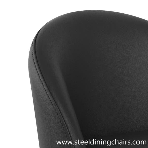 Adjustable Club Brushed Kitchen Swivel 40cm 76cm Pu Leather Bar Stools