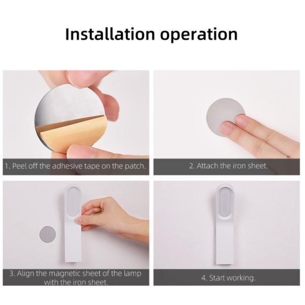 Магнитный свет 5V 1000mA ночи СИД спальни Dimmable 2.5W