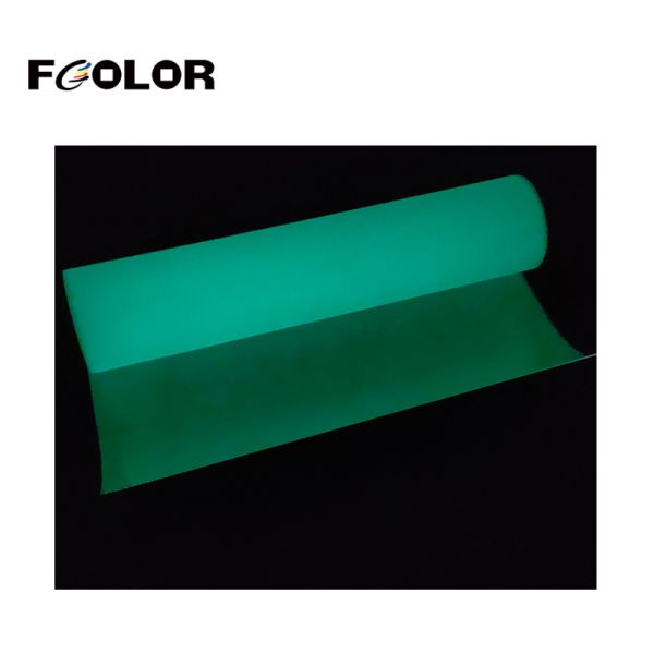 FCOLOR Hot in USA 60cm DTF Glow in the Dark A3 Heat Transfer Film for PET Film Transfer for T Shirt Clothing