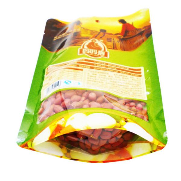 Emballage de collations de fruits secs sac en plastique étanche à l'humidité imprimerie numérique avec fermeture éclair