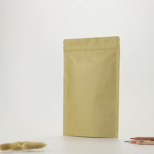 Aluminum food packaging Aluminizing Kraft Paper stand up zipper bag