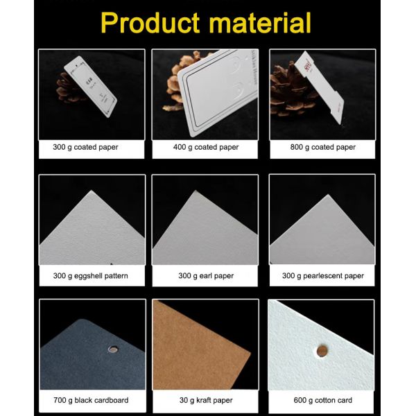 ODM Cardboard Clothing Tag Label Sock Wrap Labels Packaging 5x9