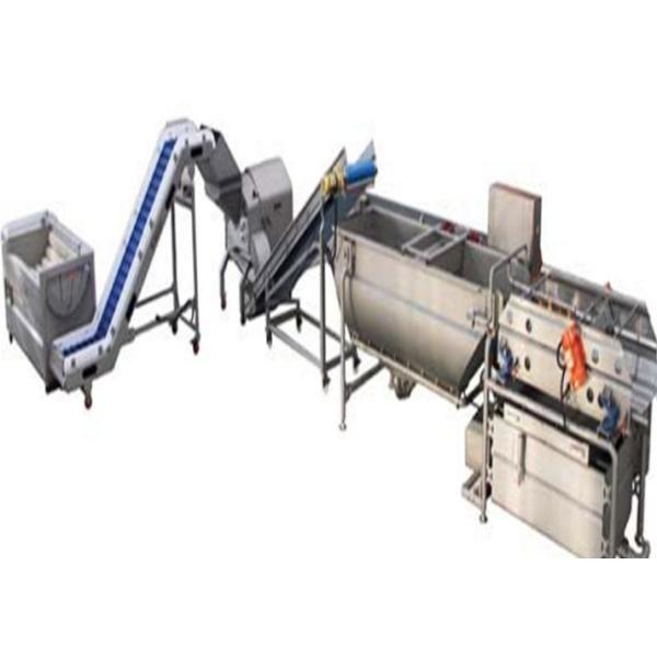 4.2KW Vegetable Cleaning Machine , Compact Structure Vegetable Washing Machine