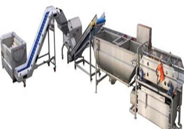 4.2KW Vegetable Cleaning Machine , Compact Structure Vegetable Washing Machine