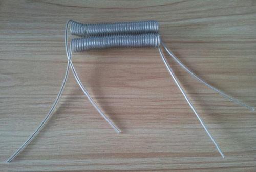 China Manufacturer Transparent Red 4mmPlastic Coating w/1.5mm dia Wire Core Tool Bungee Coil Leash