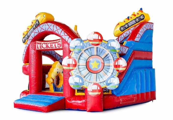 Взрослый раздувной дом комбинированное Funcity прыжка спортивной площадки отскакивает круглый скача дом прыжка Moonwalk полосы препятствий дома