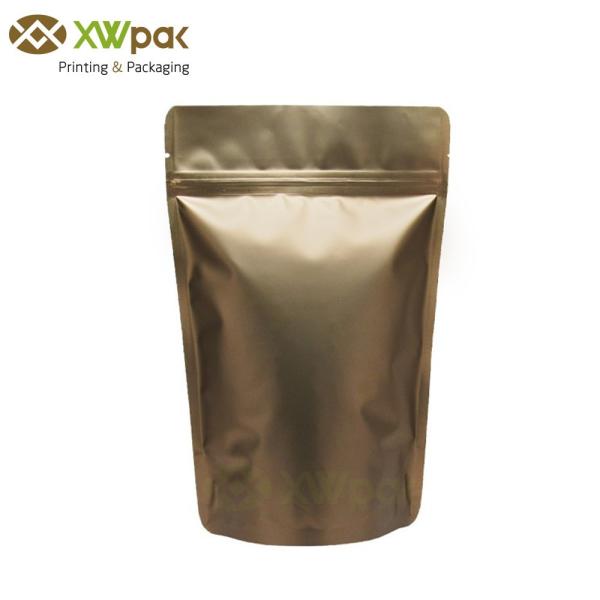 Matte White Waterproof Printing Stand Up Pouch Packaging Reusable Zipper Aluminum Foil