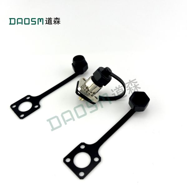250V Field Wireable M12 Connector Gold Plated Brass Contact Material For Long Lasting Connections