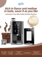 あらゆる環境に対応する高度な業務用コーヒー自動販売機