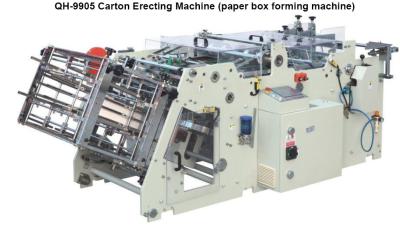 Caixa automática da máquina de embalagem da caixa de papel que erige a máquina para a caixa do Hamburger