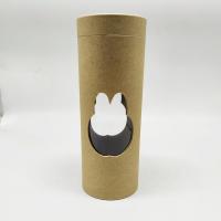 La aduana imprimió el tubo de papel de Kraft de la ronda biodegradable con la ventana