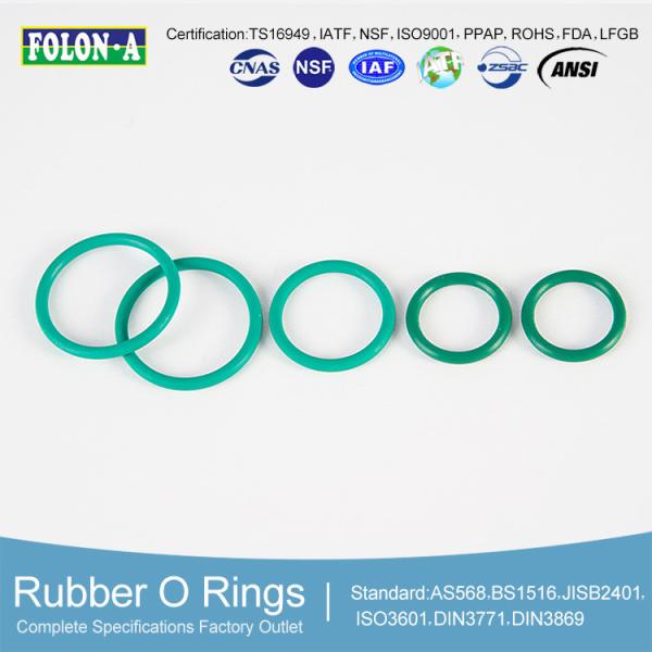 AS568 BS1516 Black FKM O Rings Good Abrasion Tolerance -40C\u00b0~280\u00b0C Temperature