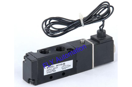 5/2 way, 5/3 way AIRTAC 4V100 Series Aluminum alloy Electric Solenoid Valves M5 1/8 with 0.15~0.8MPa Operating Pressure and -20~+70°C Working Temperature Range